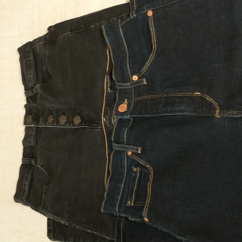 Banana Republic, Garage Jeans, Dark Wash, Black, High Rise, Skinny,‎ Size 28
